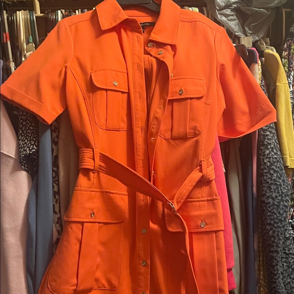 BEAUTIFUL ORANGE , Belted dress